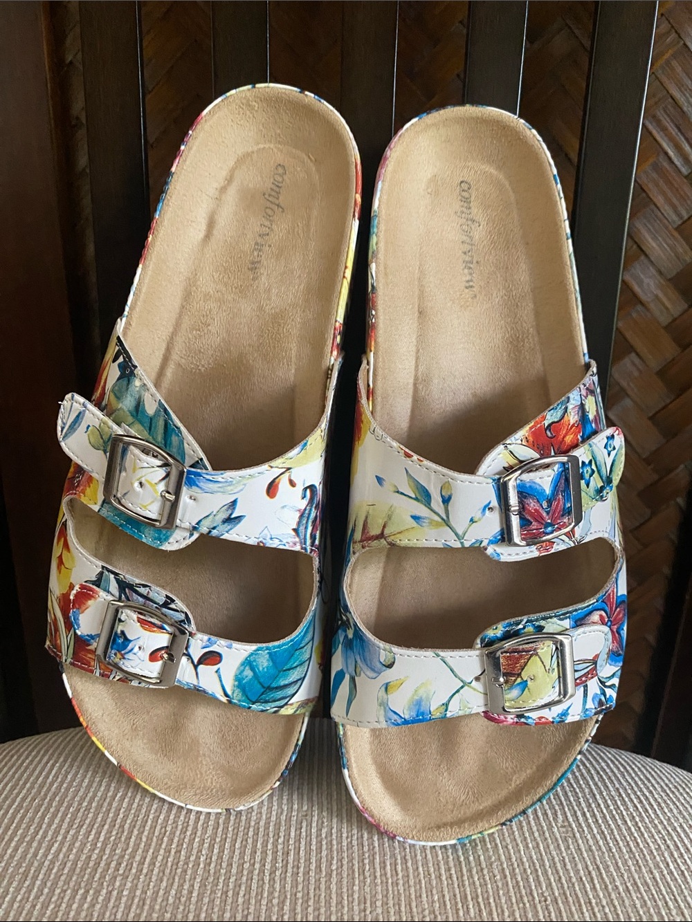 COMFORTVIEW - Maxi adjustable sandal navy 11M Like New